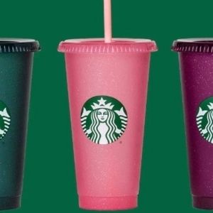 2020 Holiday glitter cold cup